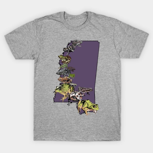 Frogs of Mississippi T-Shirt by M-ken